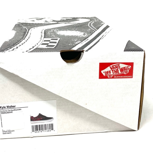 VANS Kyle Walker Corduroy Shoes Black Suede Low Top Women's Sneakers VN0A5JIEX4C - Picture 10 of 11